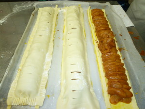 りんごのソテーの甘い香りが食欲をそそります